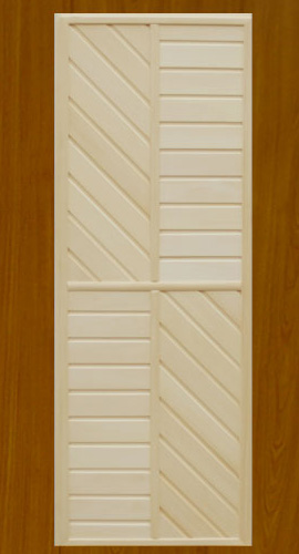 Дверь деревянная для бани и сауны